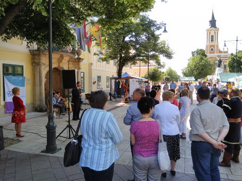 Szamosvölgyi Péter polgármester megnyitója (fotó: Pavlics Tamás)