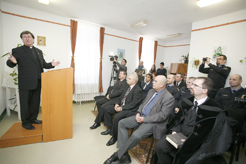 Roszík Gábor, a Magyar Testvéri Börtöntársaság elnöke Fotó: BvOP